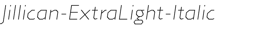 Jillican ExtraLight Italic.ttf