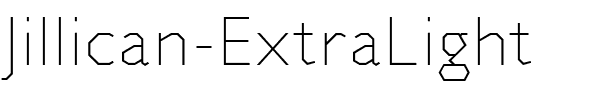 Jillican ExtraLight Regular.ttf