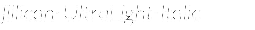Jillican UltraLight Italic.ttf