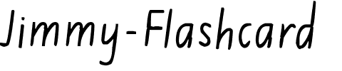 Jimmy Flashcard Regular.ttf