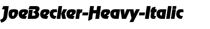 JoeBecker-Heavy Italic.ttf