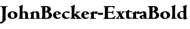 JohnBecker-ExtraBold Regular.ttf