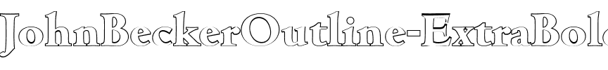JohnBeckerOutline-ExtraBold Regular.ttf