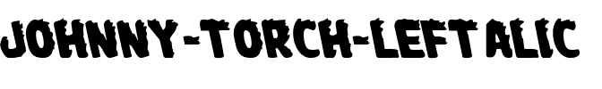 Johnny Torch Leftalic Italic.ttf
