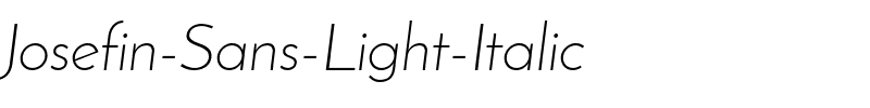 Josefin Sans Light Italic.ttf