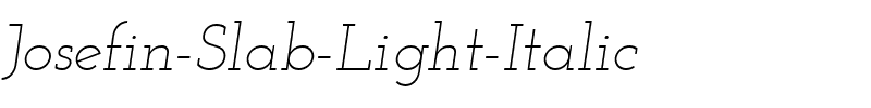 Josefin Slab Light Italic.ttf