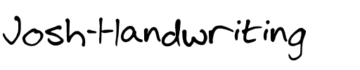 Josh Handwriting Regular.ttf