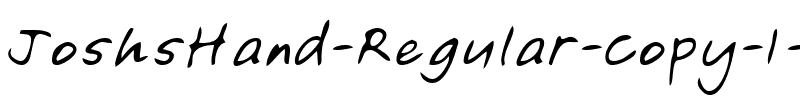 JoshsHand Regular.ttf