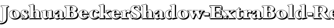 JoshuaBeckerShadow-ExtraBold Regular.ttf