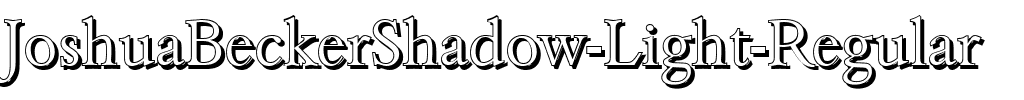 JoshuaBeckerShadow-Light Regular.ttf