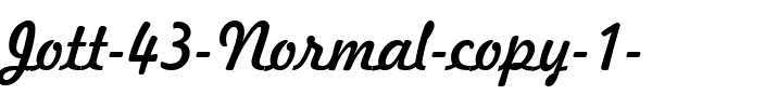 Jott 43 Normal.ttf