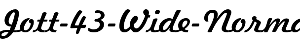 Jott 43 Wide Normal.ttf