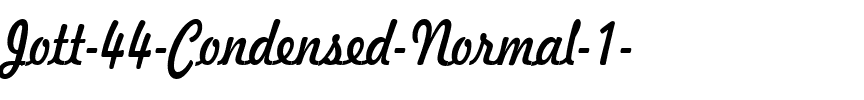 Jott 44 Condensed Normal.ttf