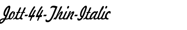 Jott 44 Thin Italic.ttf