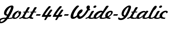 Jott 44 Wide Italic.ttf