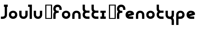Joulu Fontti Fenotype.ttf