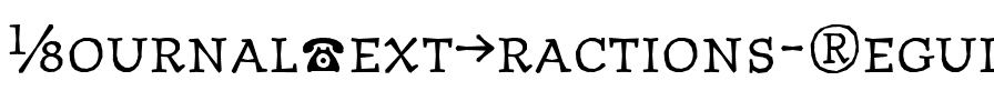 JournalTextFractions Regular.ttf