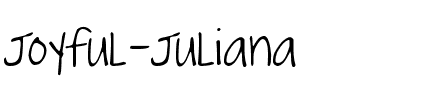 Joyful Juliana Normal.ttf