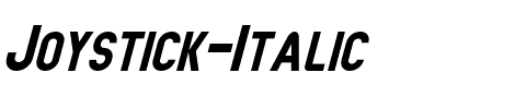 Joystick Italic.ttf