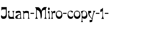 Juan Miro Regular.ttf