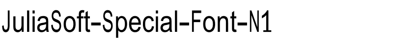JuliaSoft Special Font N1 Normal.ttf
