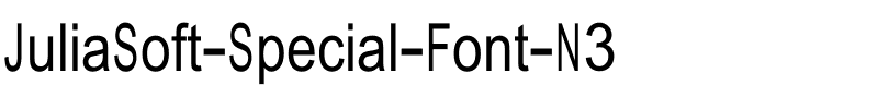 JuliaSoft Special Font N3 Normal.ttf
