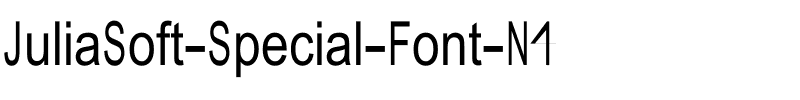 JuliaSoft Special Font N4 Normal.ttf
