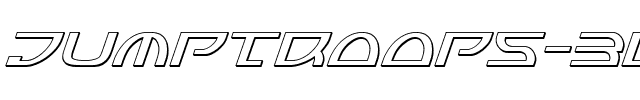 Jumptroops 3D Italic Italic.ttf