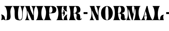 Juniper-Normal Wd Regular.ttf