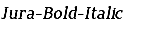Jura Bold Italic.ttf