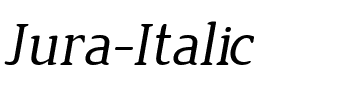 Jura Italic.ttf