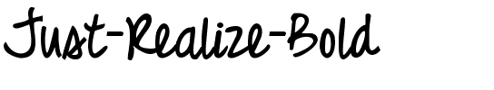 Just Realize Bold.ttf
