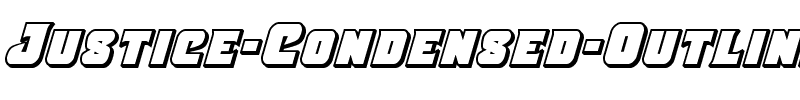 Justice Condensed Outline Condensed Outline.ttf