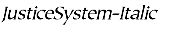 JusticeSystem Italic.ttf