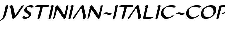 Justinian Italic Italic.ttf