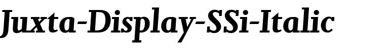 Juxta Display SSi Italic.ttf