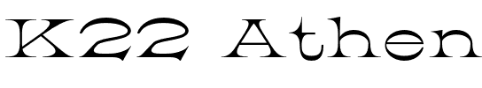 K22 Athenian Wide Regular.otf