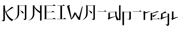 KANEIWA alp regular Regular.ttf