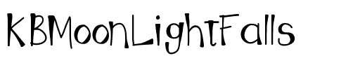 KBMoonLightFalls LightFalls.ttf