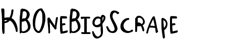 KBOneBigScrape Medium.ttf