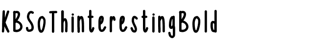 KBSoThinterestingBold ThinterestingBold.ttf
