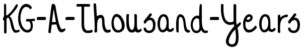 KG A Thousand Years Regular.ttf