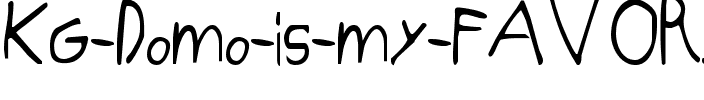 KG Domo is my FAVORITE Regular.ttf