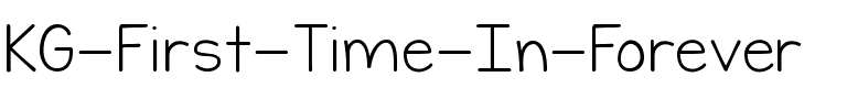 KG First Time In Forever Regular.ttf