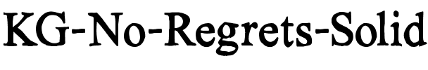 KG No Regrets Solid Regular.ttf