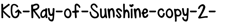 KG Ray of Sunshine Regular.ttf