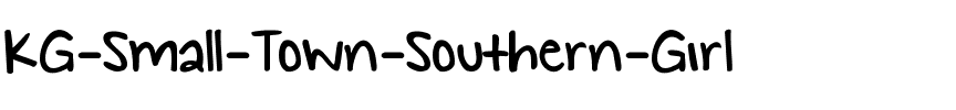 KG Small Town Southern Girl Regular.ttf