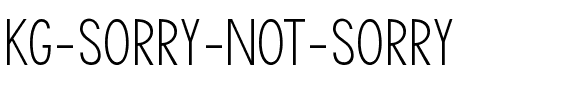 KG Sorry Not Sorry Regular.ttf