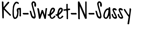 KG Sweet N Sassy Regular.ttf