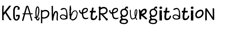 KG Alphabet Regurgitation Regular.otf